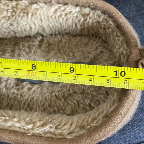 Eddie Bauer Mens Brown Brian Faux Cozy Lounge Slippers- Sz-8/9 - Picture 14 of 14